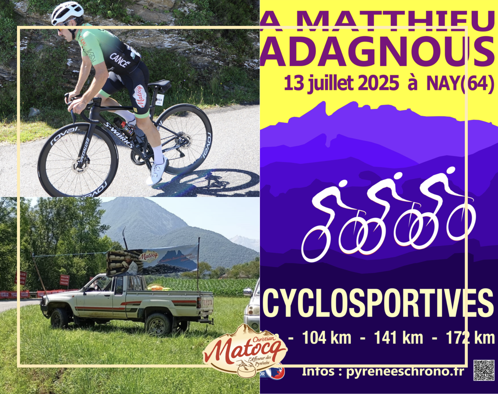 Cyclistes au col du Soulor Matocq