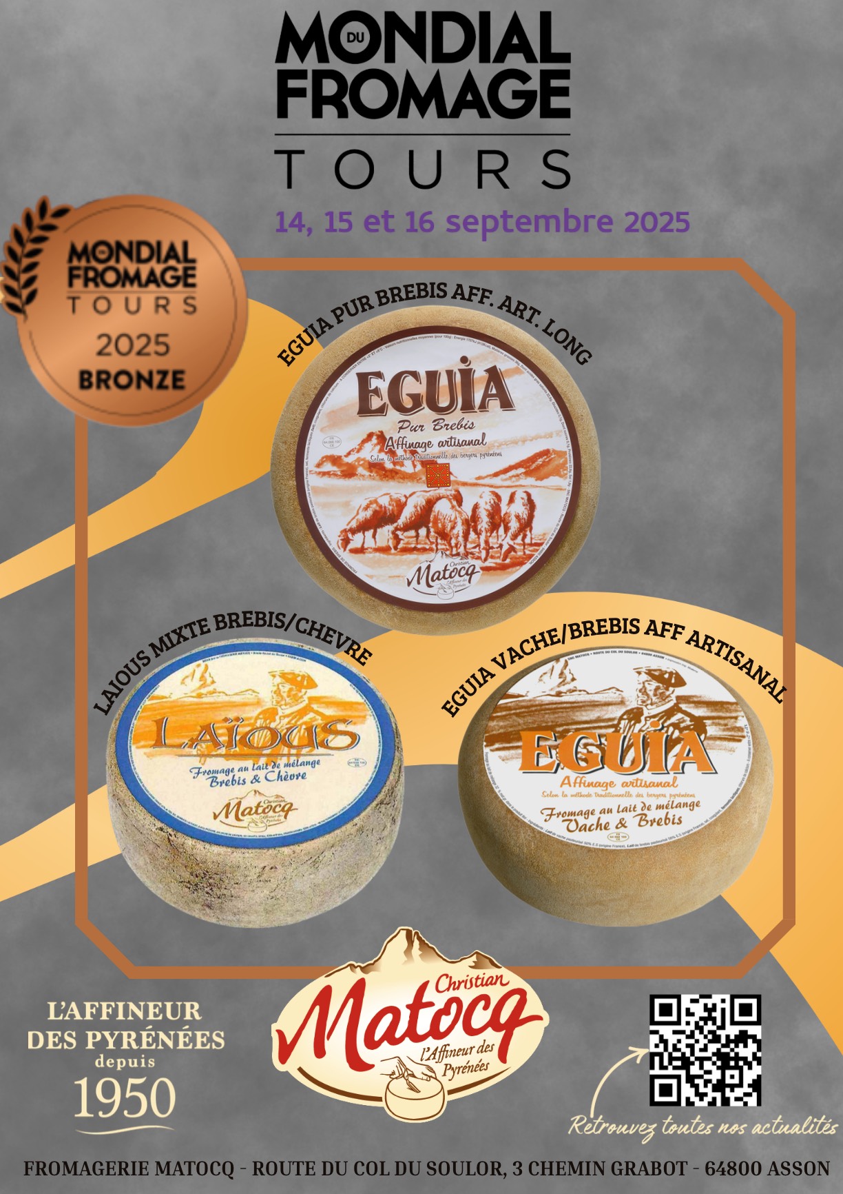 Mondial du fromage de Tours Matocq