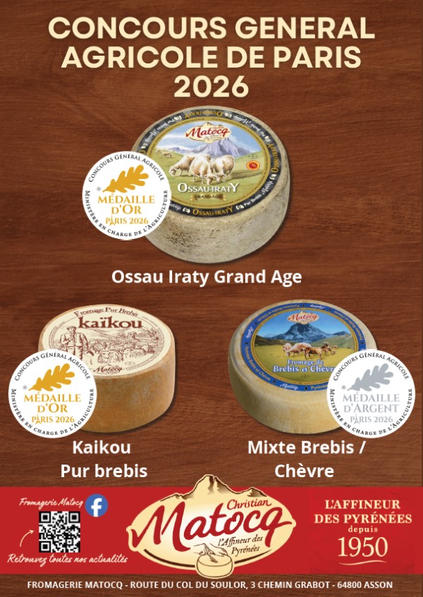 Concours Général Agricole de Paris 2026 Matocq